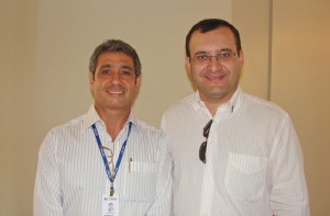 Ricardo Saud e o presidente da CDL Uberaba, Fúlvio Ferreira