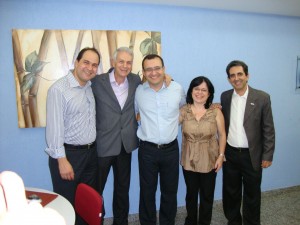 Nuno_anfitrioes Marden Magalhães, Nuno Cobra, Fúlvio Ferreira, Andréa Lima e Iovaldo Basílio