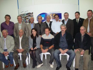 Diretores e expresidentes Presidente Fúlvio; ex-presidentes Januário Marques, Daniel Fabre, Mário Vilmair e Fakher Fakhouri, e diretores