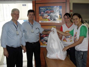 Um dos primeiros kits entregues