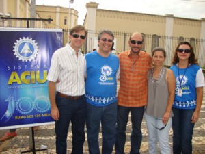DSC08082 Miguel, Manoel Rodrigues (presidente Aciu), Angelo e esposa e Letícia (Aciu)