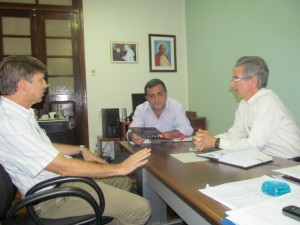 IMG_0556 Dom Paulo (à dir), Miguel Faria e Rubério Santos